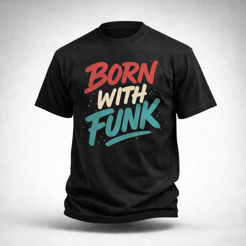 T-shirt BORN WITH FUNK TRICOLOR