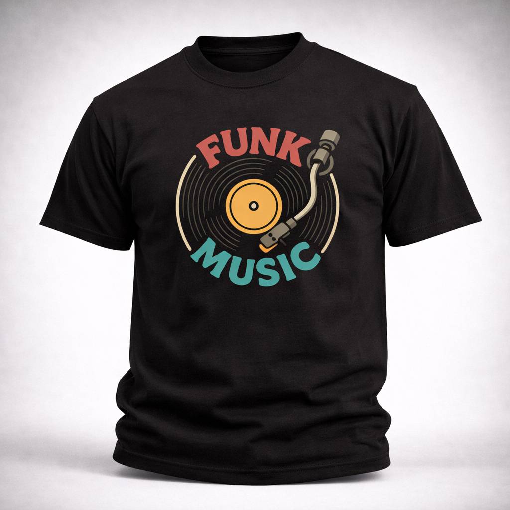 T-shirt FUNK MUSIC DISQUE