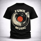T-shirt FUNK MUSIC PLATINE