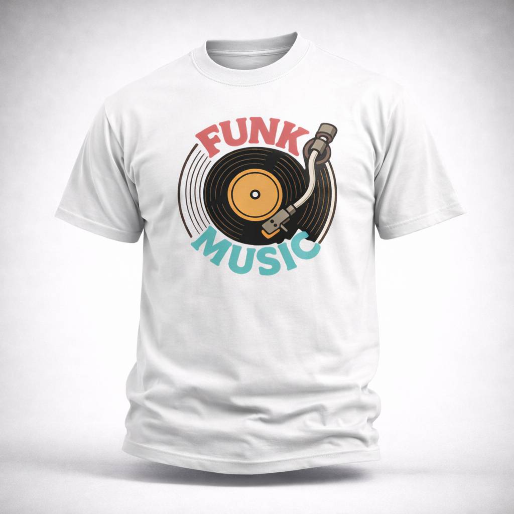 T-shirt FUNK MUSIC DISQUE