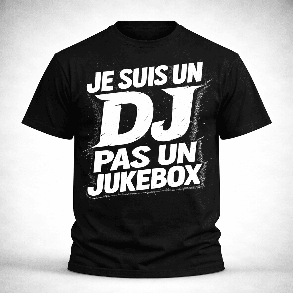 T-shirt JE SUIS DJ PAS UN JUKEBOX