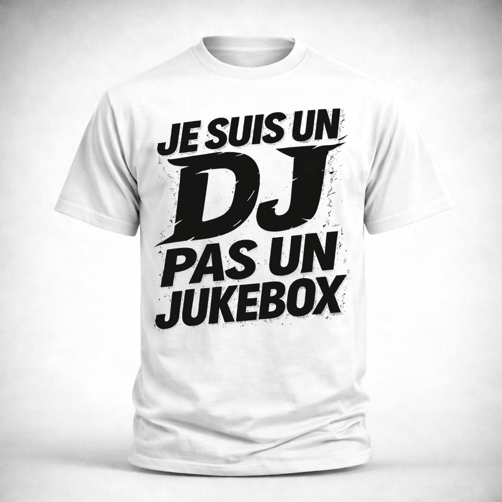 T-shirt JE SUIS DJ PAS UN JUKEBOX